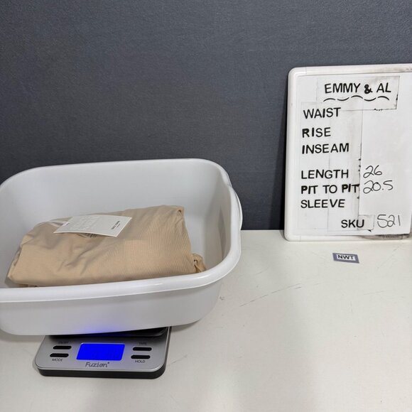 Grace Karin Womens Flutter Sleeve Surplice Blouse Top Size XL Tan Office NEW - Picture 10 of 13